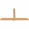Ekena Millwork Eugene Smooth Timber Gable Bracket, Western Red Cedar, 84"W x 49"H x 3 1/2"D x 5 1/2"F, 14/12 Pitch GBW084X49X0406EUG00SWR - alternate 4
